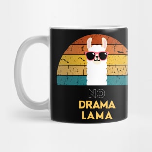 No Drama Lama Retro Mug